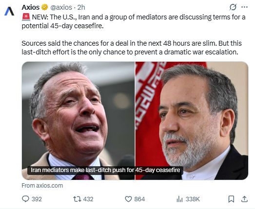 મધ્ય-પૂર્વમાં શાંતિની આશા? અમેરિકા-ઈરાન વચ્ચે 45 દિવસના 'સીઝફાયર' મુદ્દે ચર્ચા થયાનો દાવો 2 - image