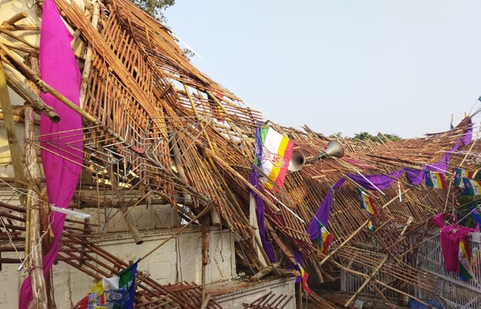 Nirvana Mahotsav Stage Collapse