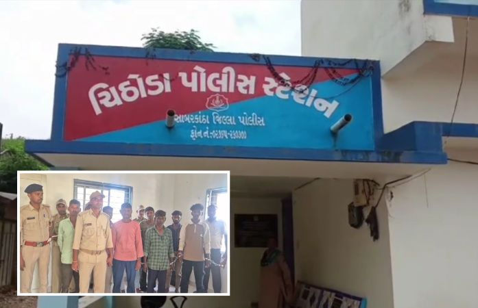 સાબરકાંઠા: પત્નીને 'ડાકણ' કહી પરિવાર પર ટોળાનો હુમલો, વચ્ચે પડેલા પતિનું મોત, 12 શખસોની ધરપકડ 1 - image