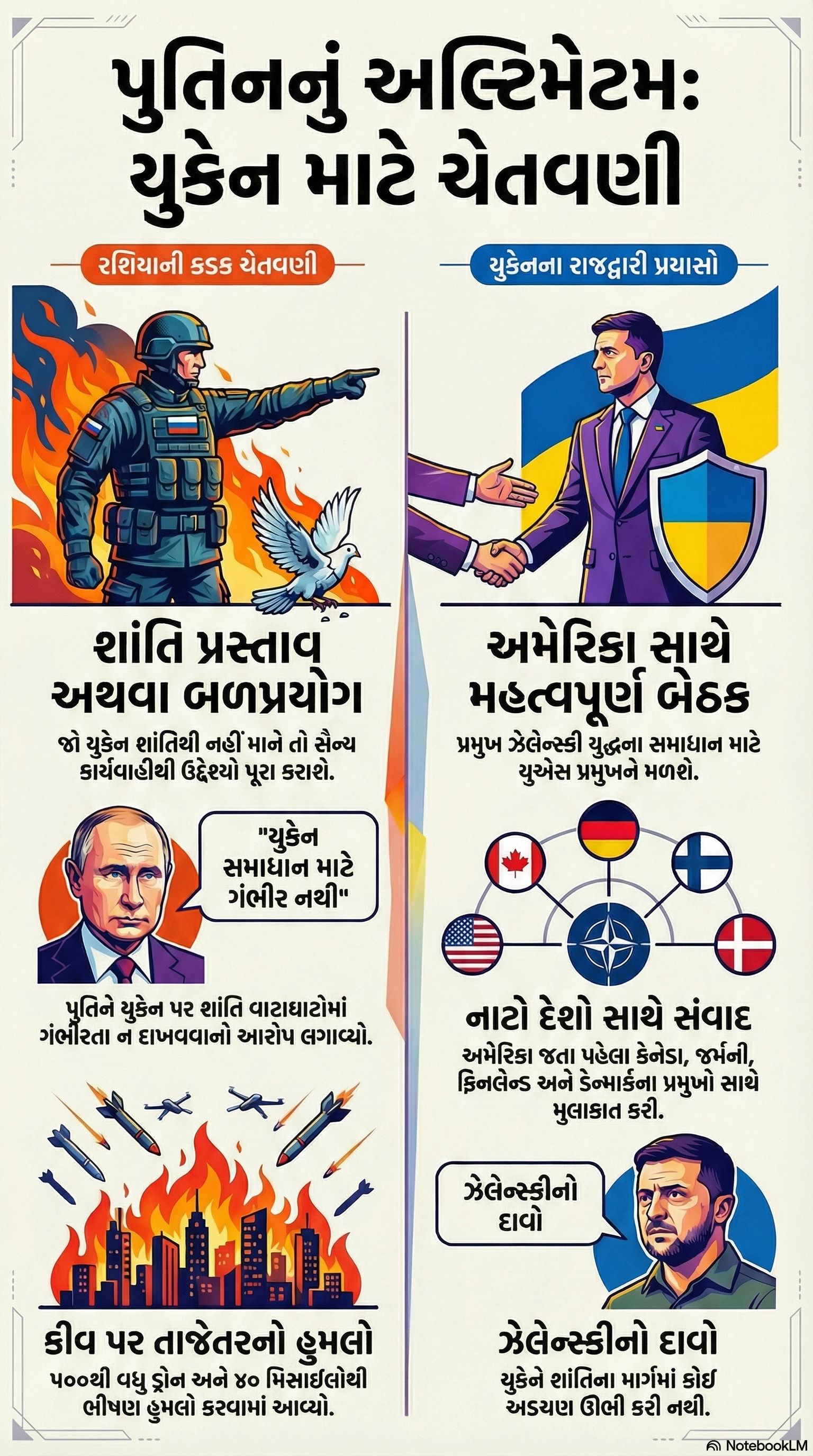 શાંતિથી નહીં માનો તો બળપ્રયોગ કરીશું: ટ્રમ્પ-ઝેલેન્સ્કીની બેઠક પહેલા પુતિનનું અલ્ટિમેટમ 2 - image