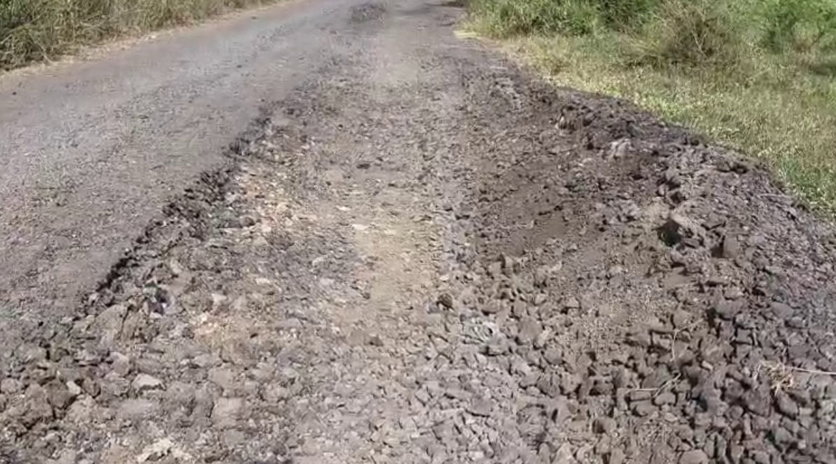 VIDEO | છોટાઉદેપુર: નસવાડીના પલસાણીથી ખંભાયતા ચોકડી સુધીના રોડ પર મોટા ખાડાથી અકસ્માતનો ભય, રાહદારીઓ પરેશાન 4 - image