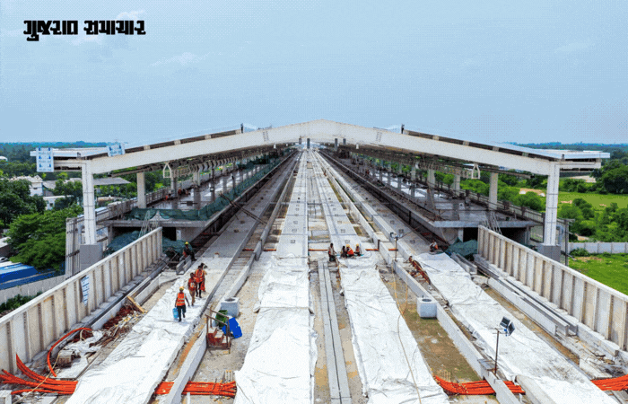 દૂધના ટીપા જેવો આકાર: આણંદમાં તૈયાર થઈ રહ્યું છે દેશનું હાઈટેક બુલેટ ટ્રેન સ્ટેશન.