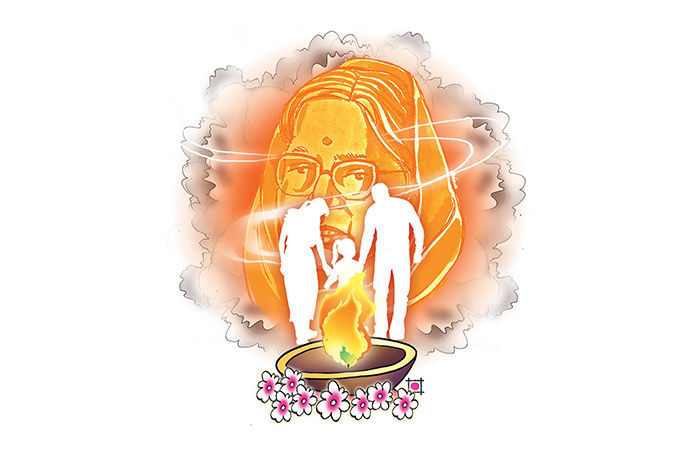 દિવાળીની સાડી પહેરી છે . 1 - image