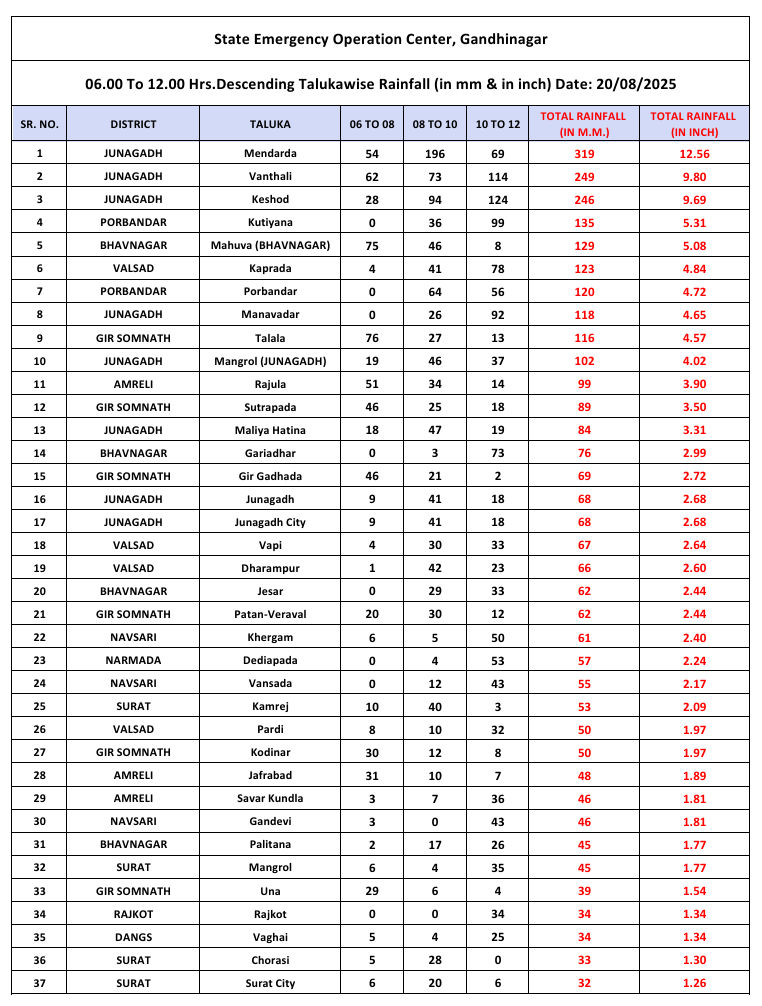 14 જિલ્લામાં અતિ ભારે વરસાદની આગાહી, 24 જિલ્લામાં યલો ઍલર્ટ, હવામાન વિભાગની લેટેસ્ટ અપડેટ 3 - image