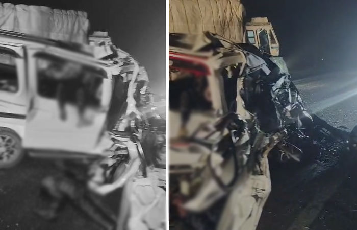 રાણપુરની કિનારા ચોકડી નજીક ગોઝારો અકસ્માત, ટ્રકની ટક્કરે ઈકોનો કચ્ચરઘાણ, 3ના મોત 1 - image