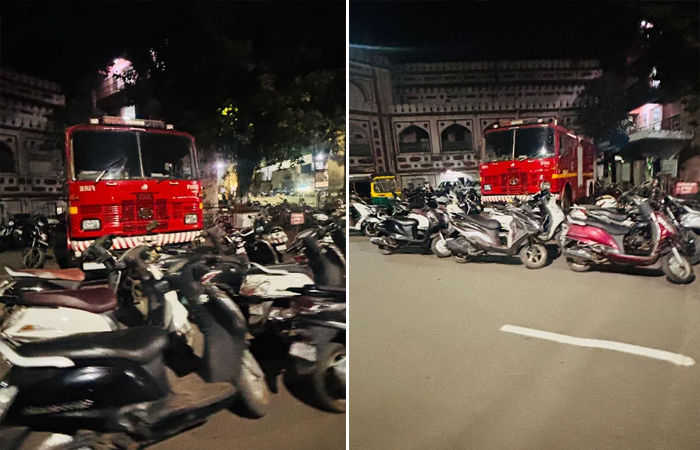 સુરત પાલિકાના ફાયરના વાહનો સામે જ આડેધડ પાર્કિંગ, આગ બુઝાવવા માટે અન્ય જગ્યાએથી વાહનો મોકલવા પડ્યા 1 - image