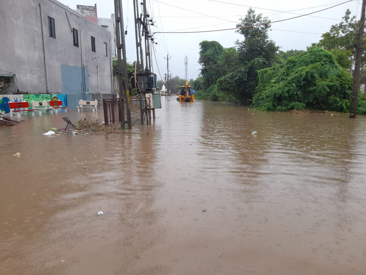 ધોળકા શહેર-ગ્રામ્ય વિસ્તારોમાં ધોધમાર વરસાદ, અનેક જગ્યાએ પાણી ભરાયા 3 - image