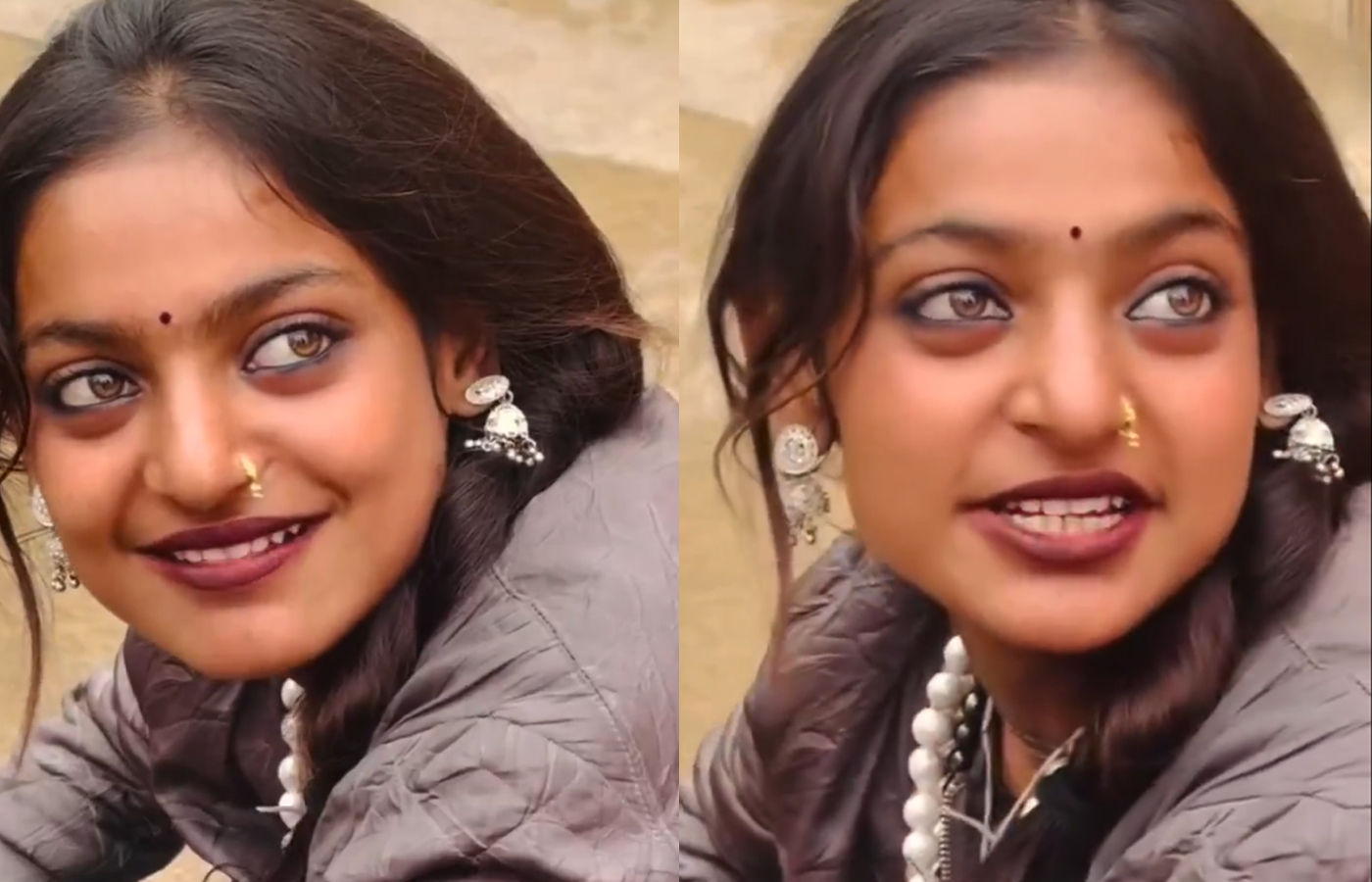 'મૃગનૈની' પહોંચી મહાકુંભમાં: મેનકા જેવું સૌંદર્ય ધરાવતી માળા વેચતી યુવતીથી સૌ કોઈ મોહિત 1 - image