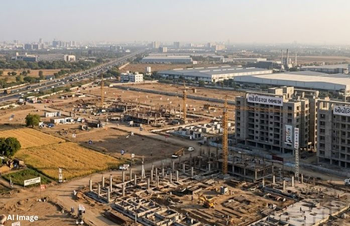 અમદાવાદ-ગાંધીનગરમાં બે વર્ષમાં બિનખેતીની 13127 અરજી મંજૂર, હવે ખેતરોમાં લહેરાતો પાકની જગ્યાએ મોટી ઇમારતો દેખાશે! 1 - image