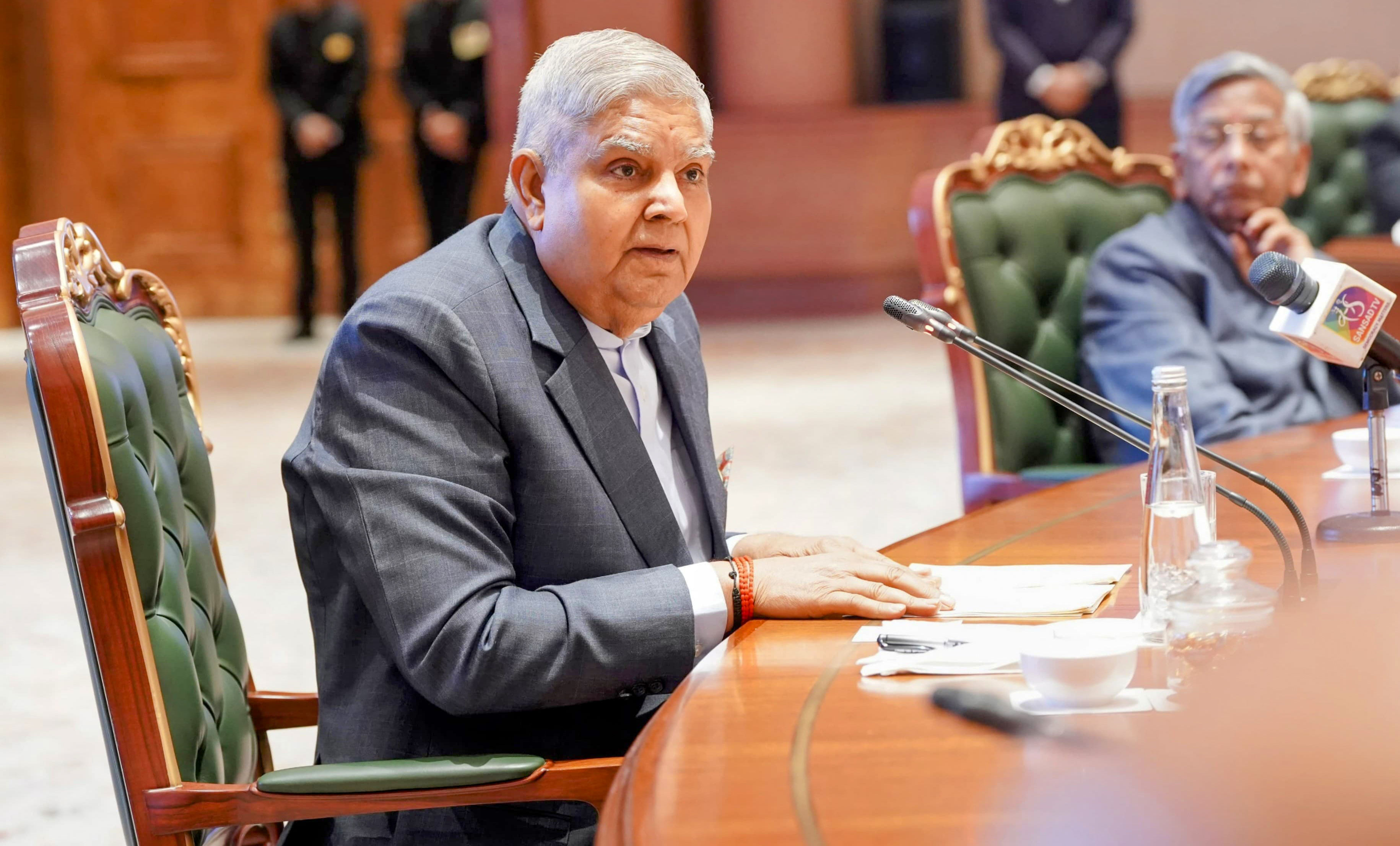 Vice President Jagdeep Dhankar admitted to AIIMS after chest pain