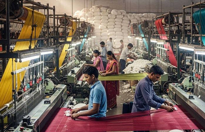 ટ્રમ્પના ટેરિફની ઇફેક્ટ : ભારતના અનેક શહેરોમાં કાપડ ઉત્પાદન થંભી ગયું, જાણો હવે શું થશે? 1 - image