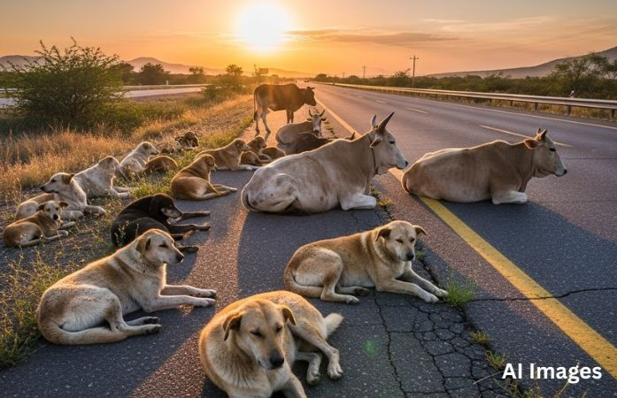 સ્કૂલ-કૉલેજ, હૉસ્પિટલો, બસ-રેલવે સ્ટેશનો પરથી રખડતા ઢોર-કૂતરા હટાવો, સુપ્રીમ કોર્ટનો કડક નિર્દશ 1 - image