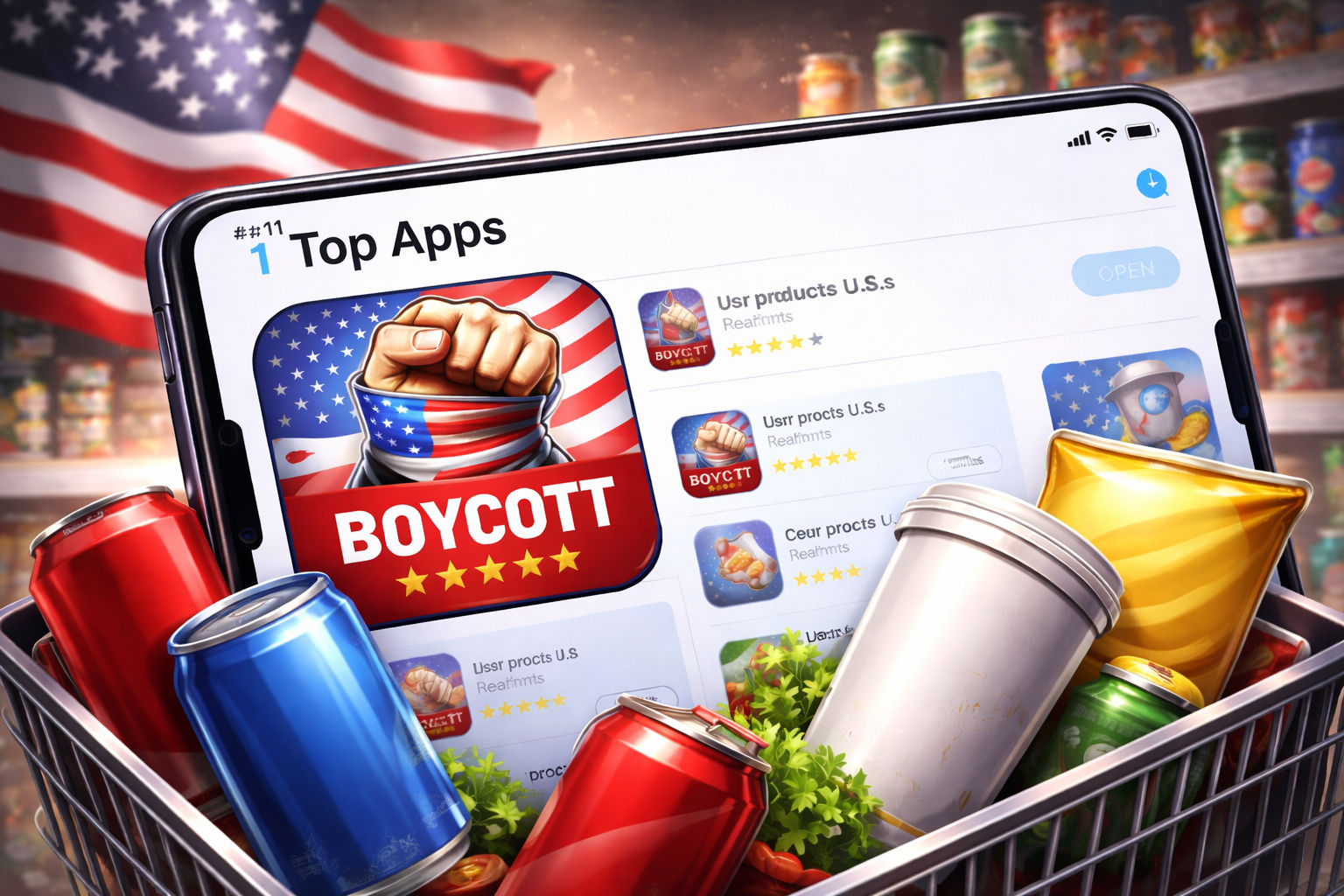 યુએસ પ્રોડક્ટ્સનો બહિષ્કાર કરવા માટેની એપ્સ આ દેશમાં એપ સ્ટોર પર છે ટોચ પર, જાણો માહિતી… 1 - image