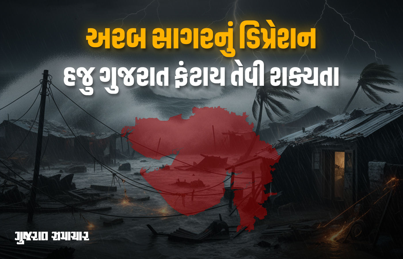 મોટું સંકટ! અરબ સાગરનું ડિપ્રેશન હજુ ગુજરાત ફંટાય તેવી શક્યતા, 4 દિવસ માવઠાની આગાહી 1 - image