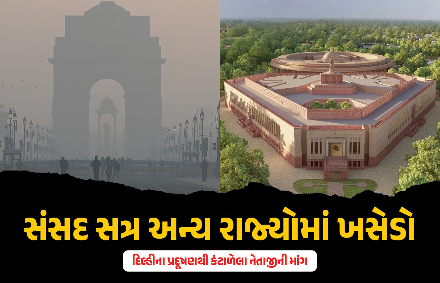 ગાંધીનગર, ગોવા અથવા દેહરાદૂનમાં કરો સંસદ સત્ર: દિલ્હીના પ્રદૂષણથી કંટાળેલા નેતાજીની માંગ 1 - image