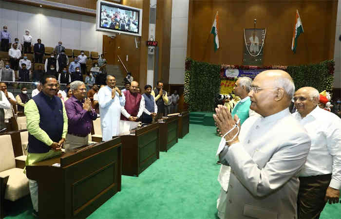 ઈતિહાસમાં પ્રથમ વખત ગુજરાત વિધાનસભામાં રાષ્ટ્રપતિનું સંબોધન 5 - image