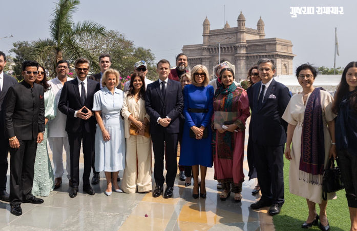 Photos: ફ્રાન્સના પ્રમુખ મેક્રોંને મળવા બોલિવૂડ સ્ટાર્સનો જમાવડો, અનિલ કપૂર સહિતના દિગ્ગજો નજરે પડ્યા 1 - image