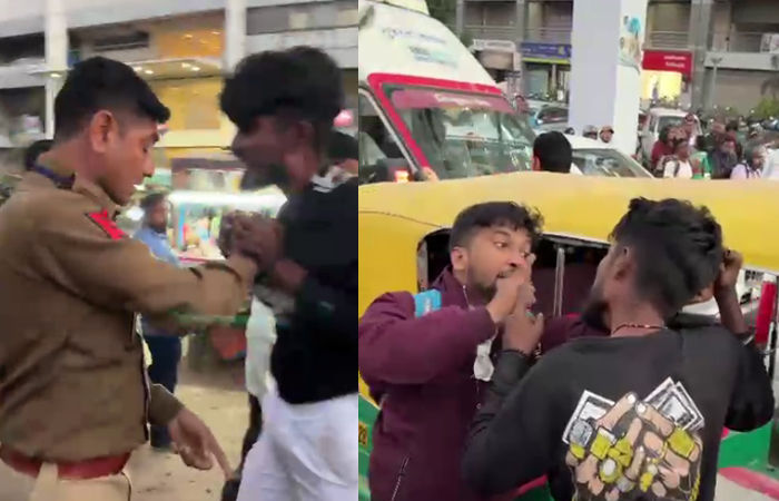 અમદાવાદના RTO સર્કલ પાસે નશામાં ધૂત બે યુવકે રોડ પર ધમાલ મચાવી, વાહનમાં તોડફોડ કરી 2 - image