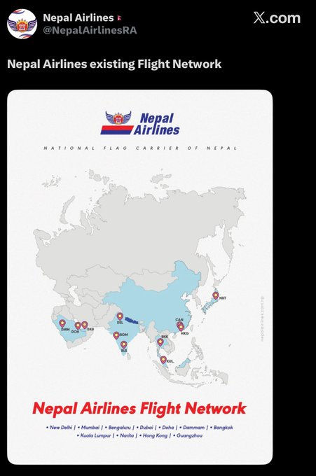 નેપાળ એરલાઈન્સની ઉદ્ધતાઈ: જમ્મુ-કાશ્મીરને પાકિસ્તાનનો હિસ્સો બતાવતો નકશો મૂક્યો, ભારતીયોના આક્રોશ બાદ પોસ્ટ ડિલીટ 2 - image