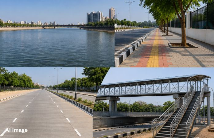 અમદાવાદ: રથયાત્રા પૂર્વે જળયાત્રા માટે સાબરમતીમાં પાણી અને કુબેર નગરમાં ફૂટબ્રિજ