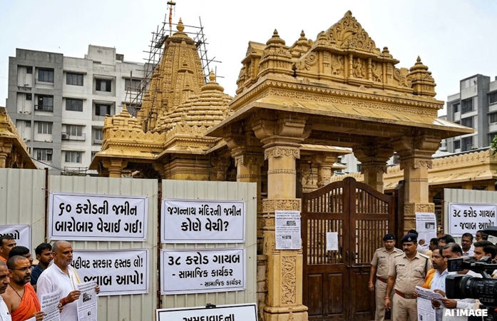અમદાવાદમાં જગન્નાથ મંદિરની 60 કરોડની જમીન બારોબાર વેચાઈ ગઈ, જૂનો વિવાદ ફરી જાગ્યો 1 - image