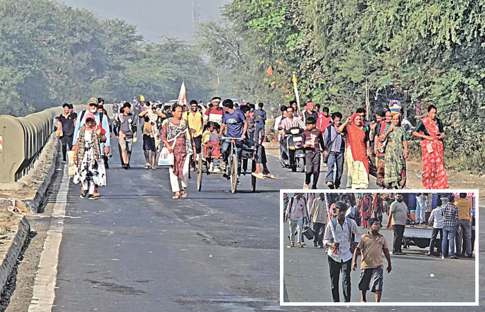 અમદાવાદથી ખાત્રજ, મહેમદાવાદ થઇને પદયાત્રિકો ડાકોર તરફ રવાના 1 - image