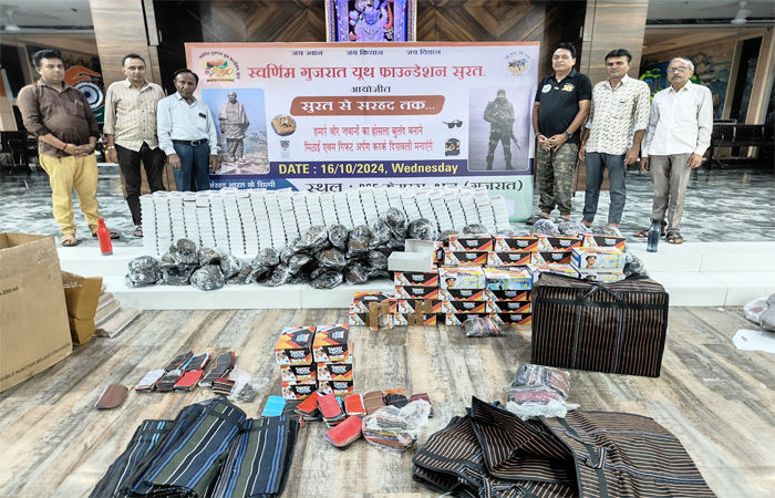 દેશના સિમાડા સાચવતા સૈનિકો સાથે સુરતીઓ ઉજવાશે દિવાળી, 'સુરત સે સરહદ તક' કાર્યક્રમ અંતર્ગત યુવાનો રવાના 2 - image