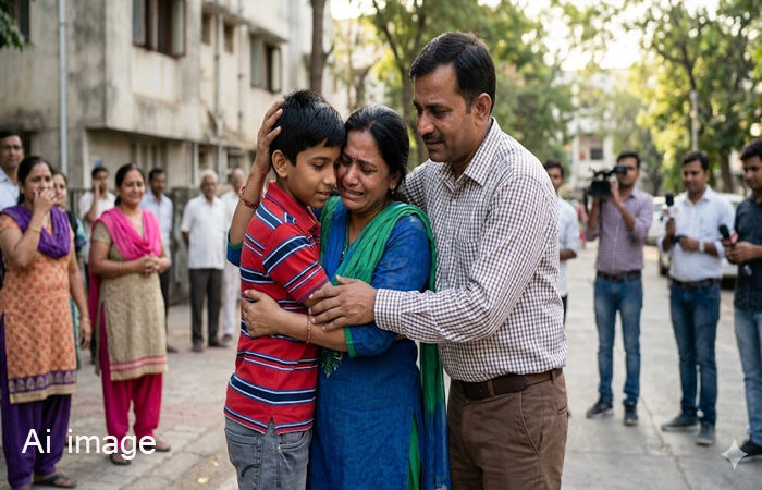 48 દિવસની જહેમત બાદ 13 વર્ષના ખોવાયેલા બાળકનું પરિવાર સાથે મિલન 1 - image