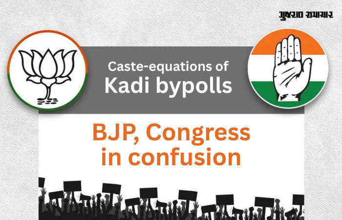 Caste-based equations of Kadi bypolls headache for BJP, Congress