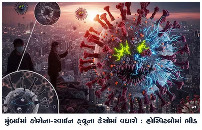 મુંબઈમાં કોરોના-સ્વાઈન ફ્લૂના કેસોમાં વધારો : હોસ્પિટલોમાં ભીડ 1 - image