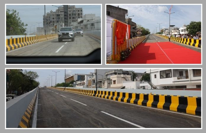 અમદાવાદ: સતાધાર ચાર રસ્તા પર નવનિર્મિત ફ્લાયઓવર ખુલ્લો મુકાયો, વાહનચાલકોને ટ્રાફિકની સમસ્યામાંથી મળશે મુક્તિ 2 - image