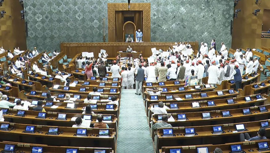 Lok Sabha adjourned till 2 pm amid Oppn's sloganeering, disruptions