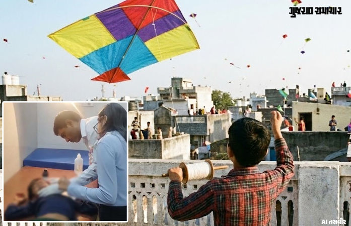 માતા-પિતા માટે ચેતવણીરૂપ કિસ્સો: આમોદમાં પતંગ ચગાવતો બાળક ચોથા માળેથી નીચે પટકાયો, થઈ ગંભીર ઈજા 1 - image