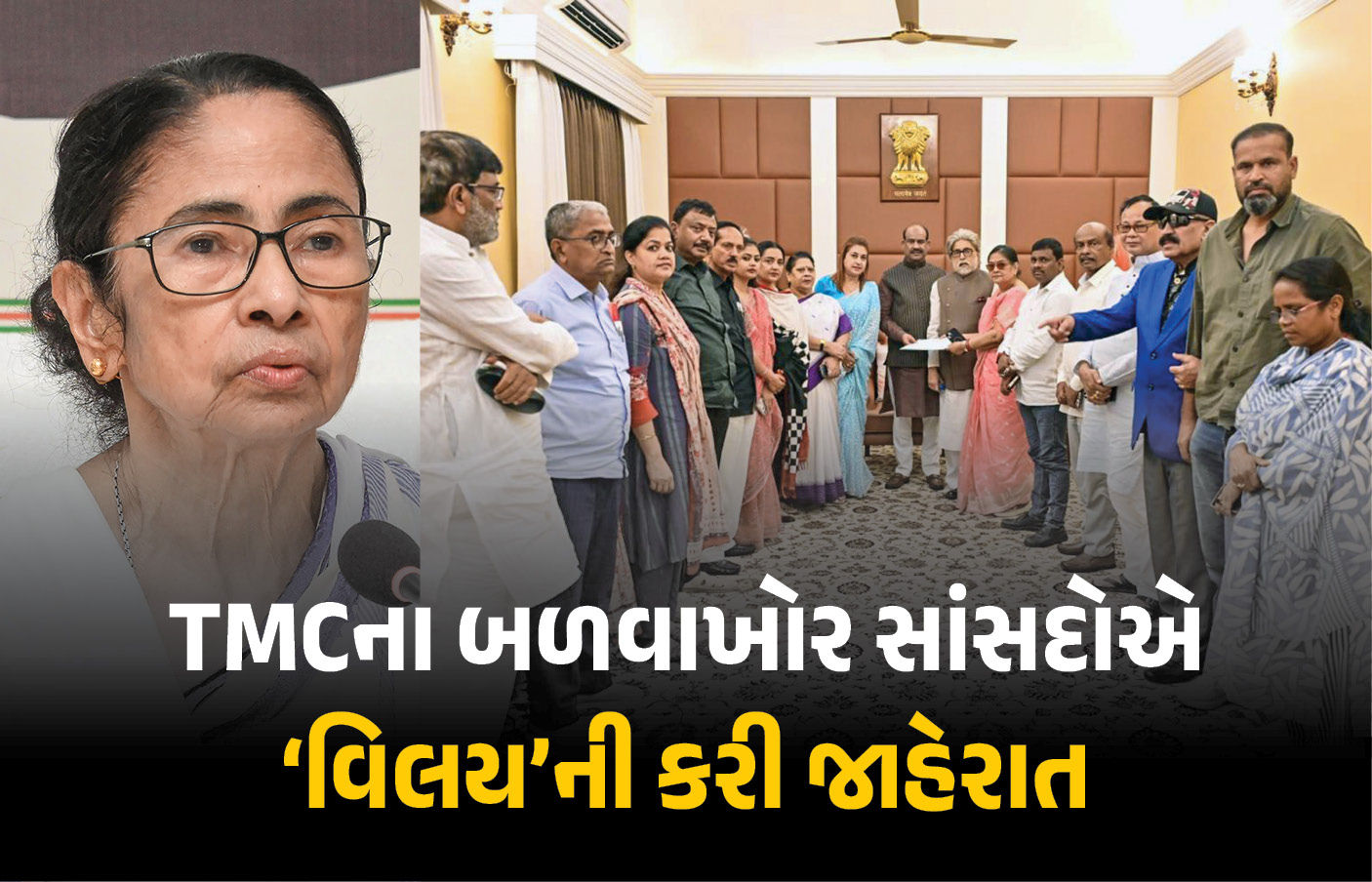 TMC ના ૨૦ બાગી સાંસદો NCPI માં વિલીન, NDA ને સમર્થન જાહેર