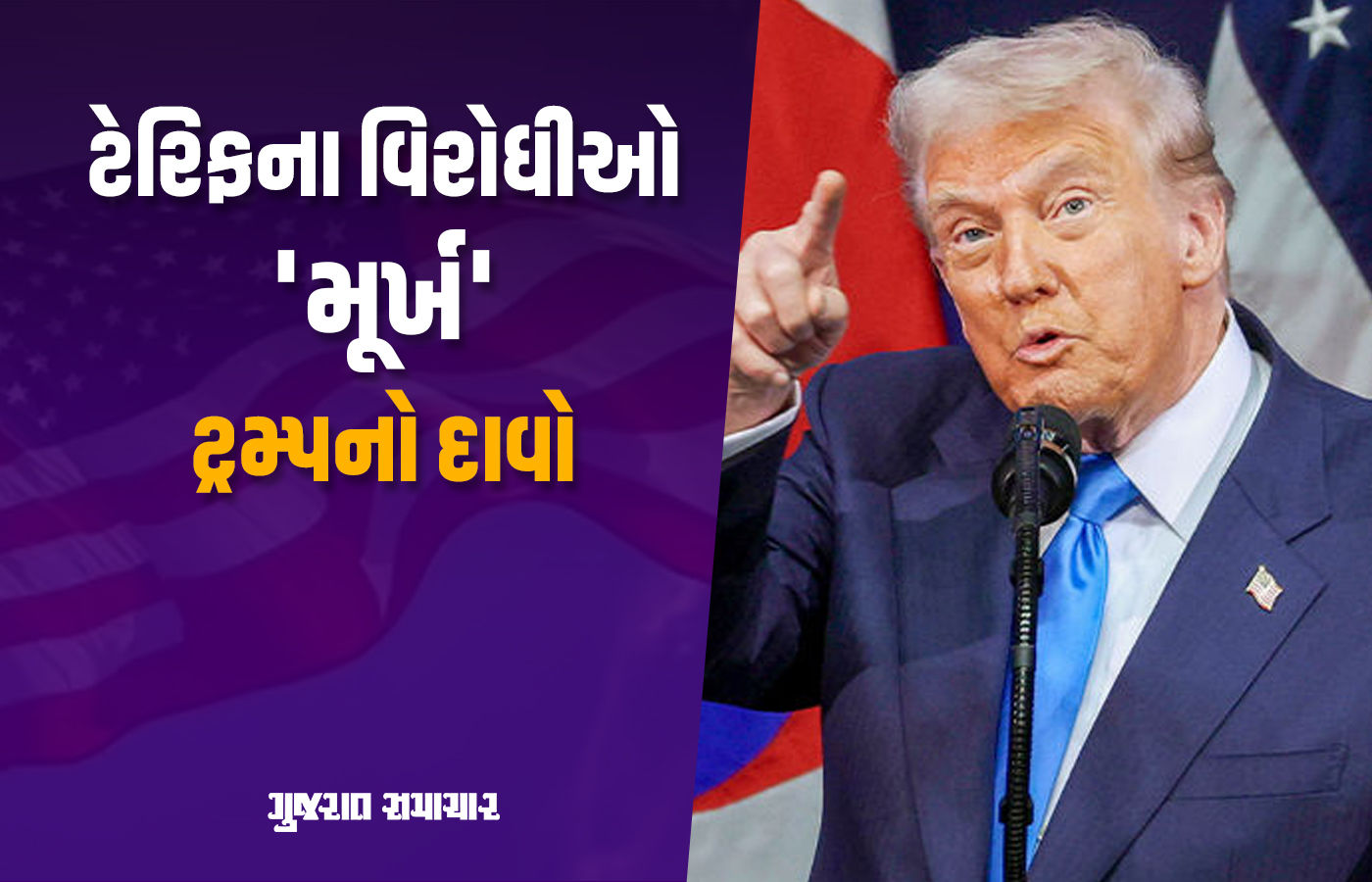 ડોનાલ્ડ ટ્રમ્પે ટેરિફના વિરોધીઓને મૂર્ખ ગણાવ્યાં, કહ્યું - દરેક અમેરિકનને 2000 ડોલર મળશે 1 - image