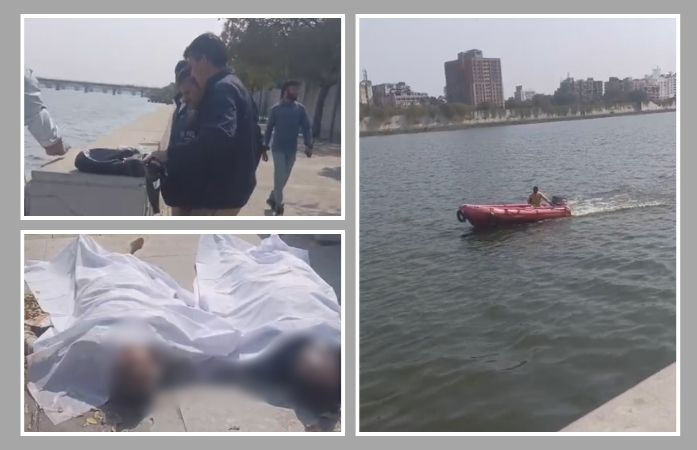 અમદાવાદની સાબરમતી નદીમાં વૃદ્ધ માતા અને પુત્રએ નદીમાં ઝંપલાવી જીવન ટૂંકાવ્યું, કારણ અકબંધ 1 - image