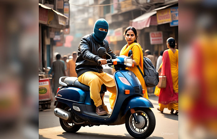 Architect's bag with iPhone, laptop and cash snatched in Naranpura