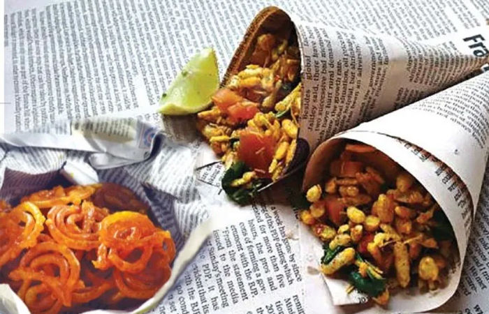 ખાવાની વસ્તુ છાપામાં પેક કરી વેચનાર સામે કાર્યવાહી થશે 1 - image