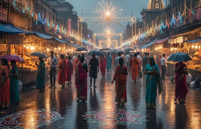 After Navratri Diwali festivities may also see rain Amreli and Naliya record chilly nights
