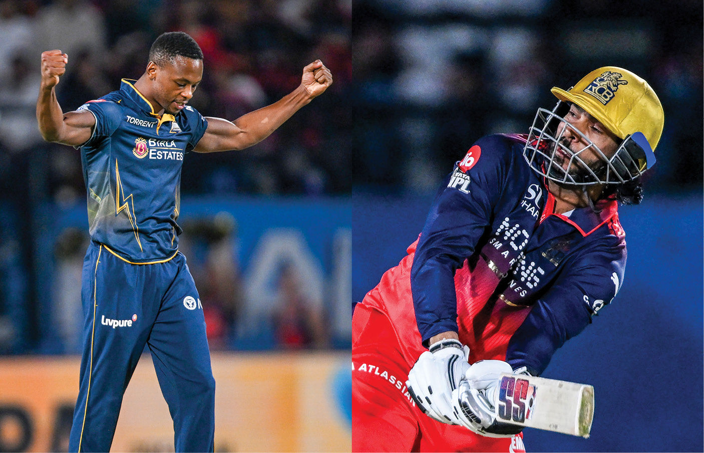 RCB vs GT : બેંગલુરુના બોલરો સામે ગુજરાતના બેટરો બેકફૂટ પર, સાતમી વિકેટ પડી 2 - image