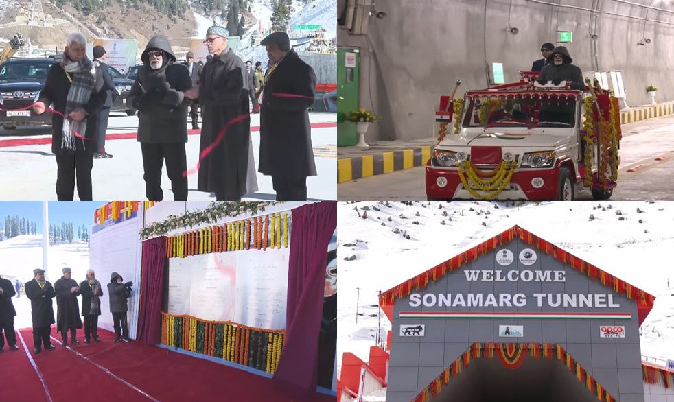 PM Modi inaugurates J&K’s Sonamarg tunnel, dedicates it to nation