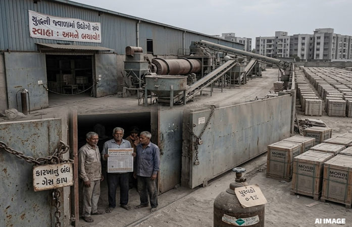 યુદ્ધની જ્વાળામાં ગુજરાતના ઉદ્યોગો સ્વાહા, 1212ને તાળા, 28000ને આંશિક અસર, સરકારનું વાહિયાત બહાનું! 1 - image