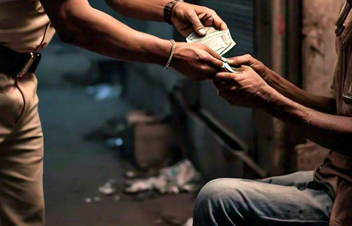 Four policemen booked for extorting over rs 5 lakh from Mumbai trader on Ahmedabad Ring Road