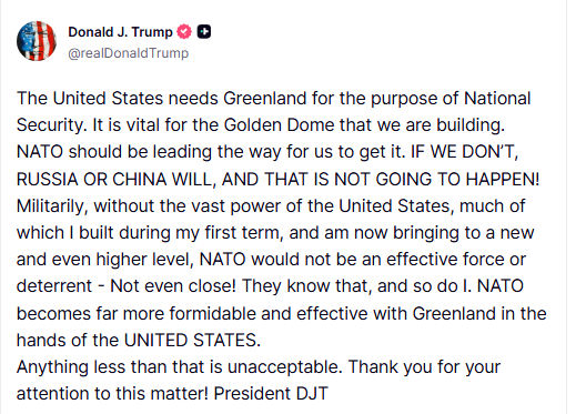'ગ્રીનલેન્ડ પર અમેરિકાનું જ નિયંત્રણ, તેનાથી ઓછું કંઈ ખપશે નહીં', ડોનાલ્ડ ટ્રમ્પની સ્પષ્ટ વાત 2 - image
