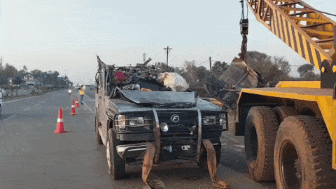 Devotees returning from Mahakumbh met with accident in MP six dead