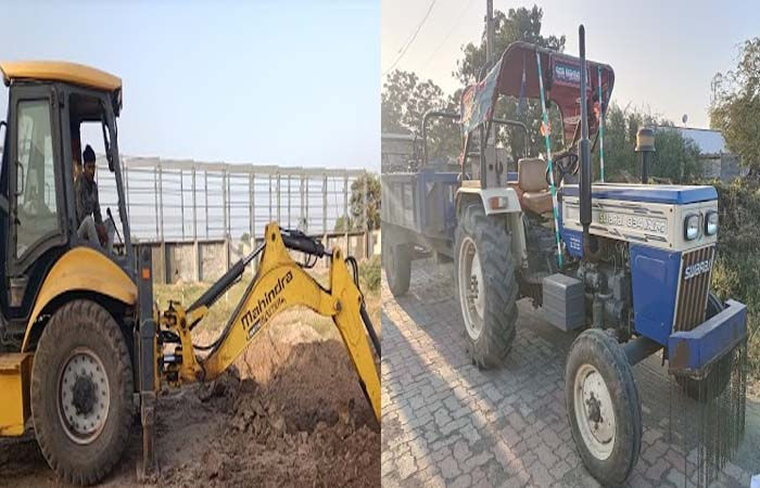 જામનગરની ખાણ ખનીજ વિભાગની ટીમના ધ્રોળ પંથકમાં અવિરત દરોડા: ખનીજ ચોરી અંગે એક જેસીબી અને પાંચ ટ્રેક્ટર પકડાયા 1 - image