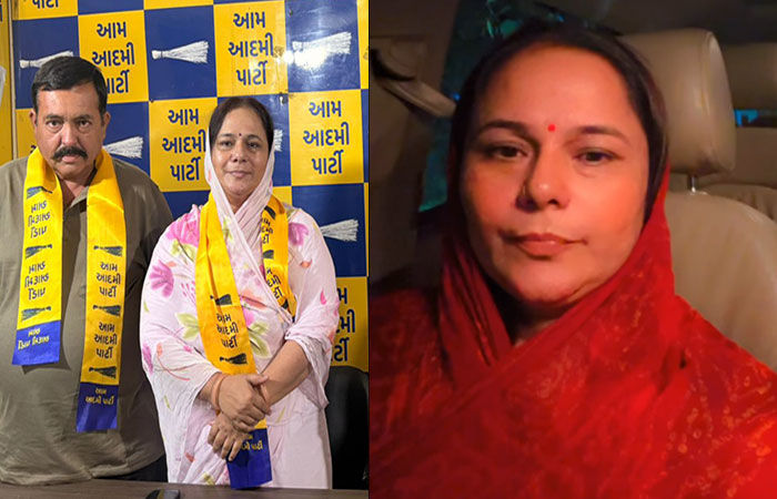 સ્થાનિક સ્વરાજ્યની ચૂંટણી પહેલા ક્ષત્રિય આંદોલનનો જાણીતો ચહેરો પદ્મિનીબા વાળા આમ આદમી પાર્ટીમાં જોડાયા.