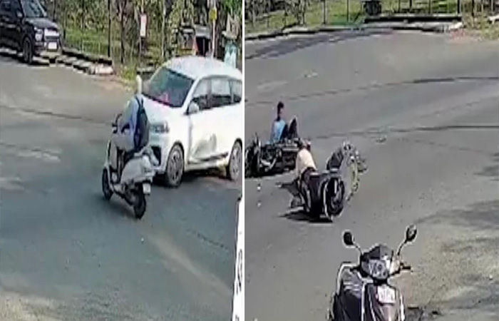 વડોદરામાં સમા મામલતદાર કચેરી ચાર રસ્તા અકસ્માતનો બ્લેક સ્પોટ બન્યો, ત્રણ દિવસમાં ત્રણ બનાવ 1 - image