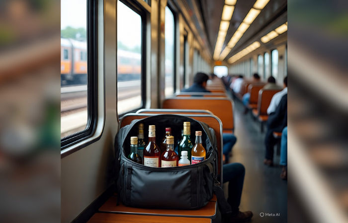 Liquor worth ₹60k seized from unattended trolley bags on Udaipur–Ahmedabad train