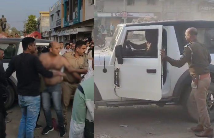 જામનગરથી બેફામ થાર લઈને નીકળેલા યુવકે ભાયાવદર સુધી અનેક વાહનોને લીધા અડફેટે, પોલીસે નબીરાને ઝડપ્યો 2 - image